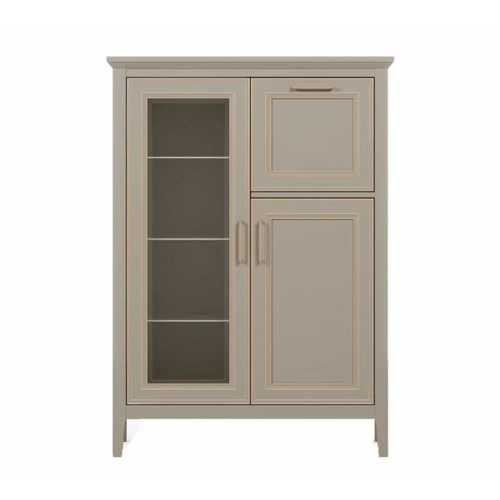 фото Тумба-витрина classic глиняный серый kom1w1d1b брв-мебель