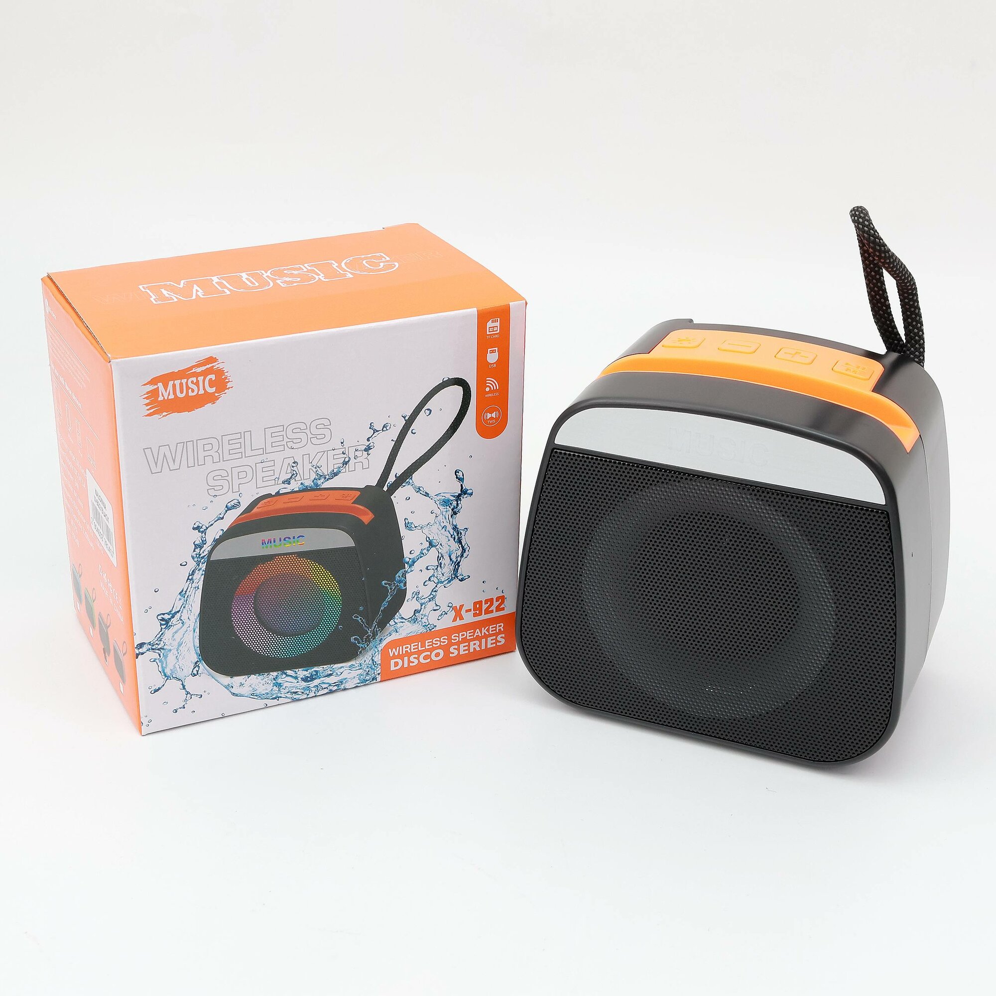 Портативная Bluetooth колонка KALONKA X-922, мощный звук, чёрный