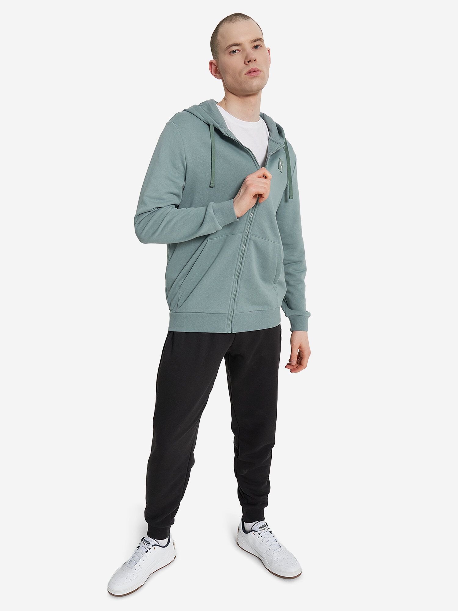 Костюм спортивный PUMA, размер L, зеленый