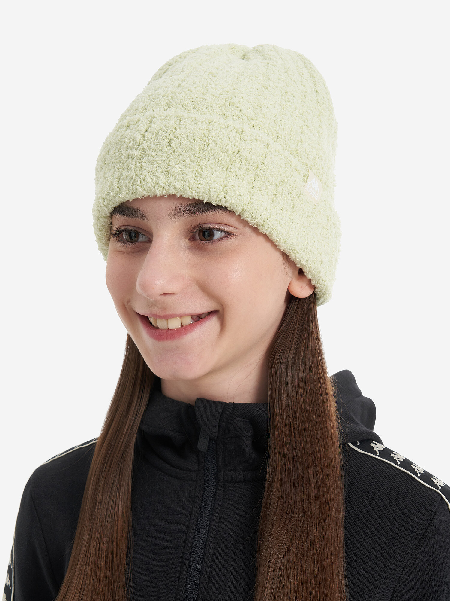 Шапка Kappa для девочек, размер 54, светло-зеленый