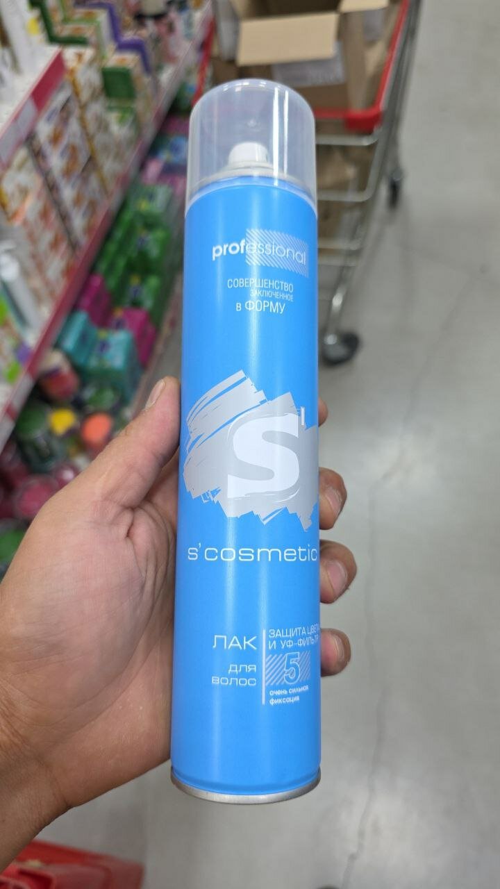 Лак для волос S'cosmetic "Укладка и восстановление", 360 мл для ежедневного ухода