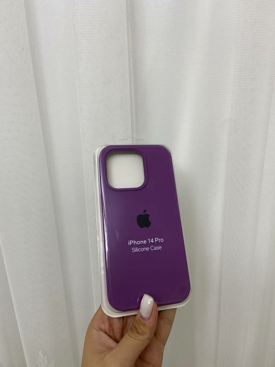 Чехол "Фиолетовый " для iPhone 14 Pro, силиконовый, противоударный