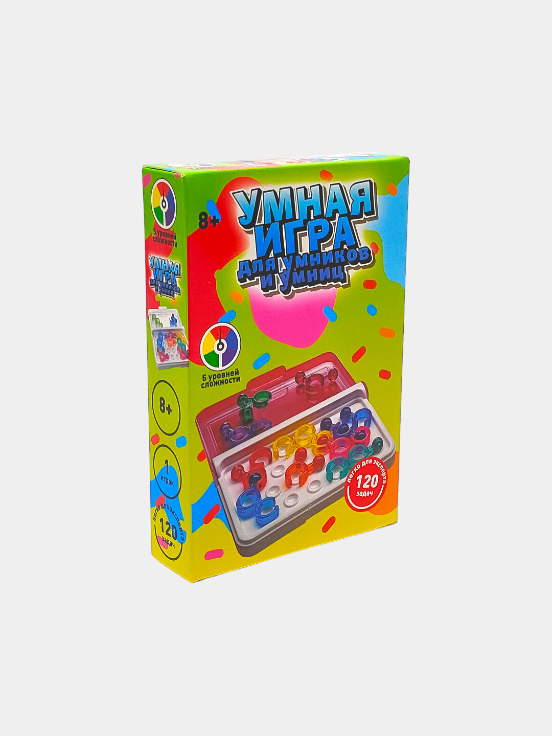 Настольная игра Умная игра Логика Max 8+ развивающая 5 уровней Код. 10277