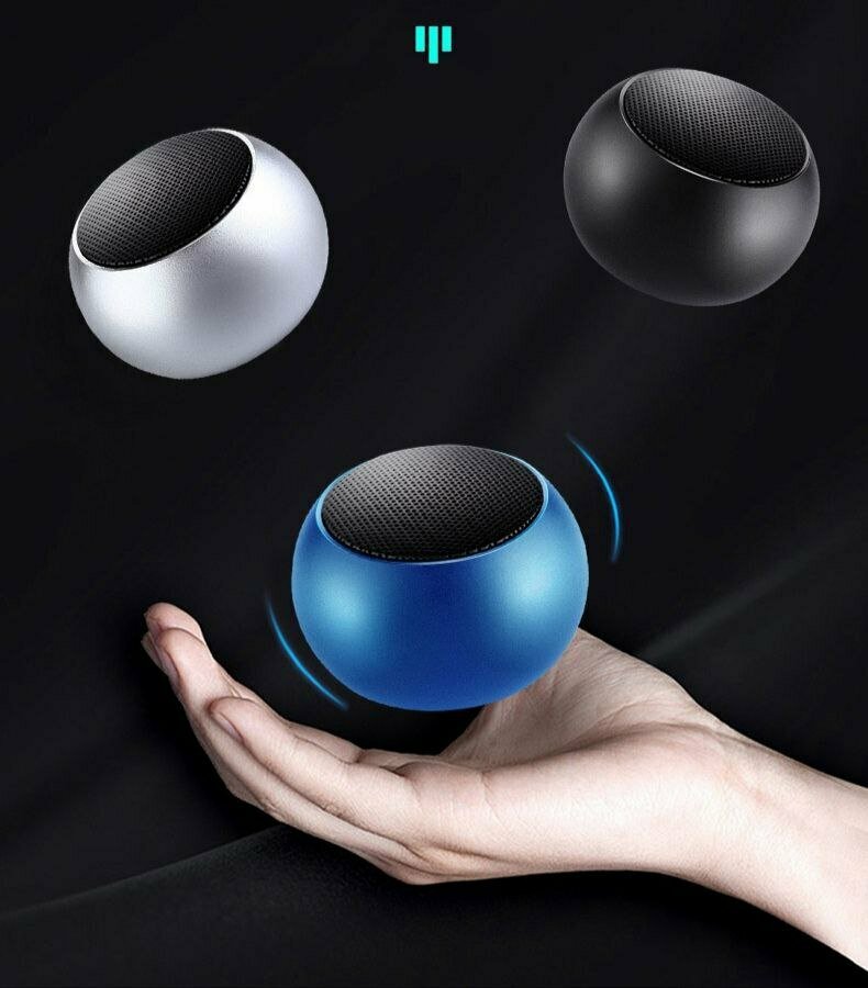 Беспроводная мини колонка BT с микрофоном Bluetooth 5.0 Type-C 5.5см