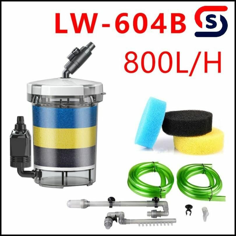 Внешний фильтр для аквариума SUN LW-604B 14 Вт 800Л/Ч