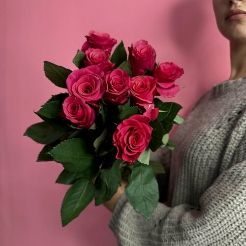 Изображение товара Букет из 9 голландских роз Такази