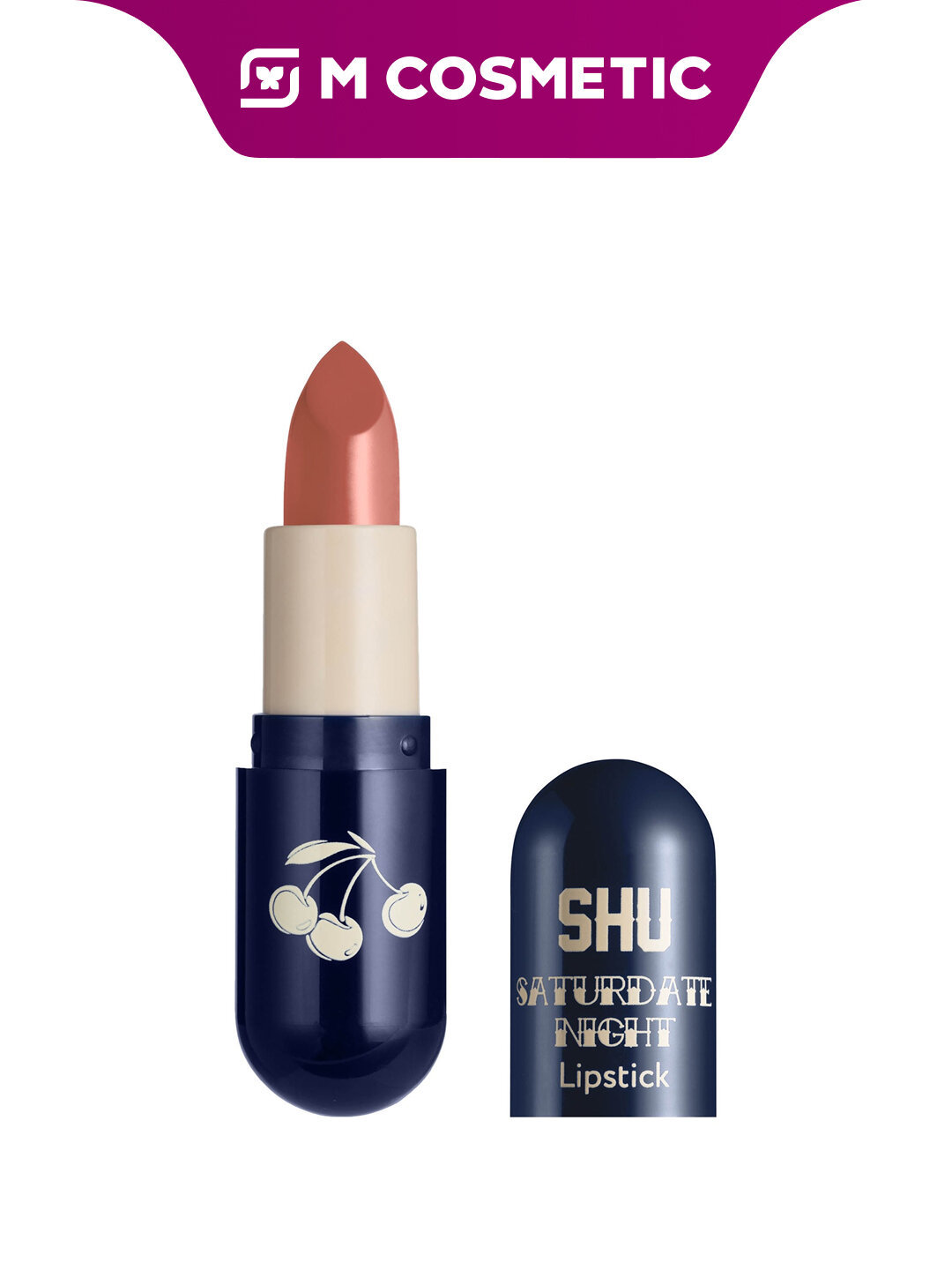 Помада SHU SATURDATE Night №424, матовая, увлажняющая, персиковая, без парабенов 4г