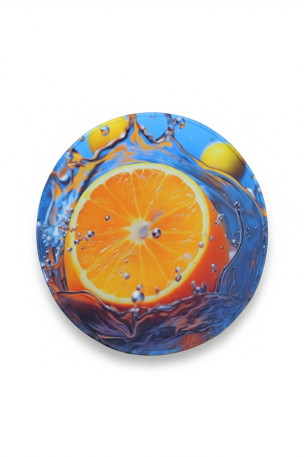 Коврик для мыши G7, 25см, с прошитыми краями, круглые узоры, цвет фуксия