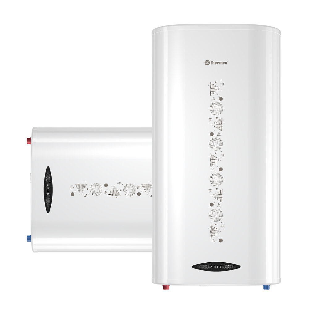 Электрический водонагреватель Thermex Aris, 80л, 2 кВт, биостеклофарфоровый бак, белый