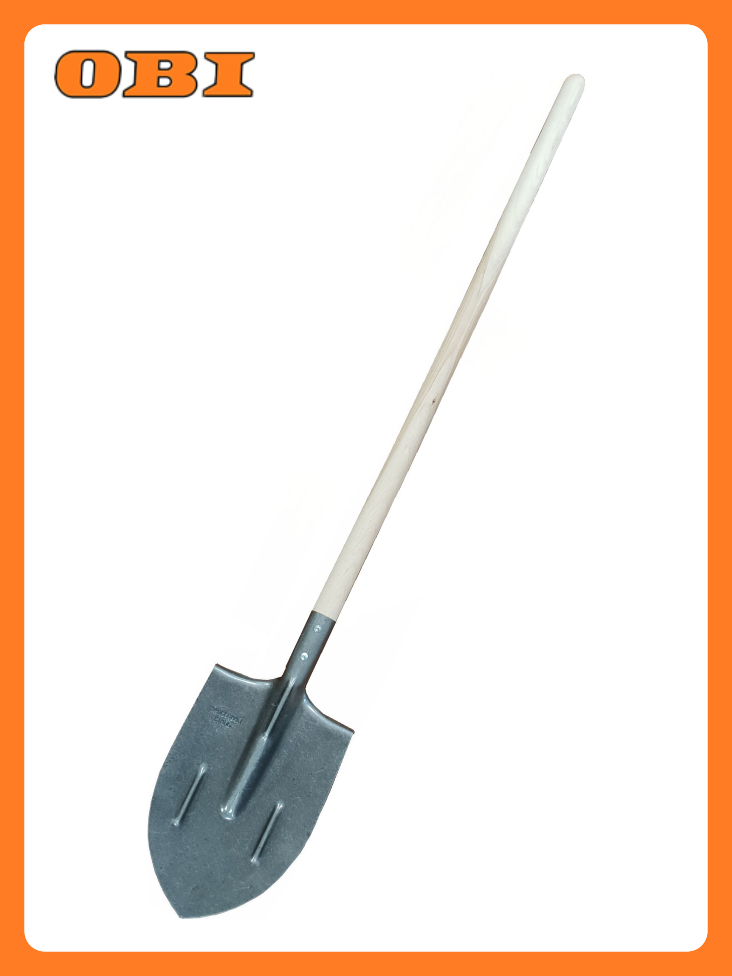 Лопата штыковая с черенком 145см углеродистая сталь дерево черная