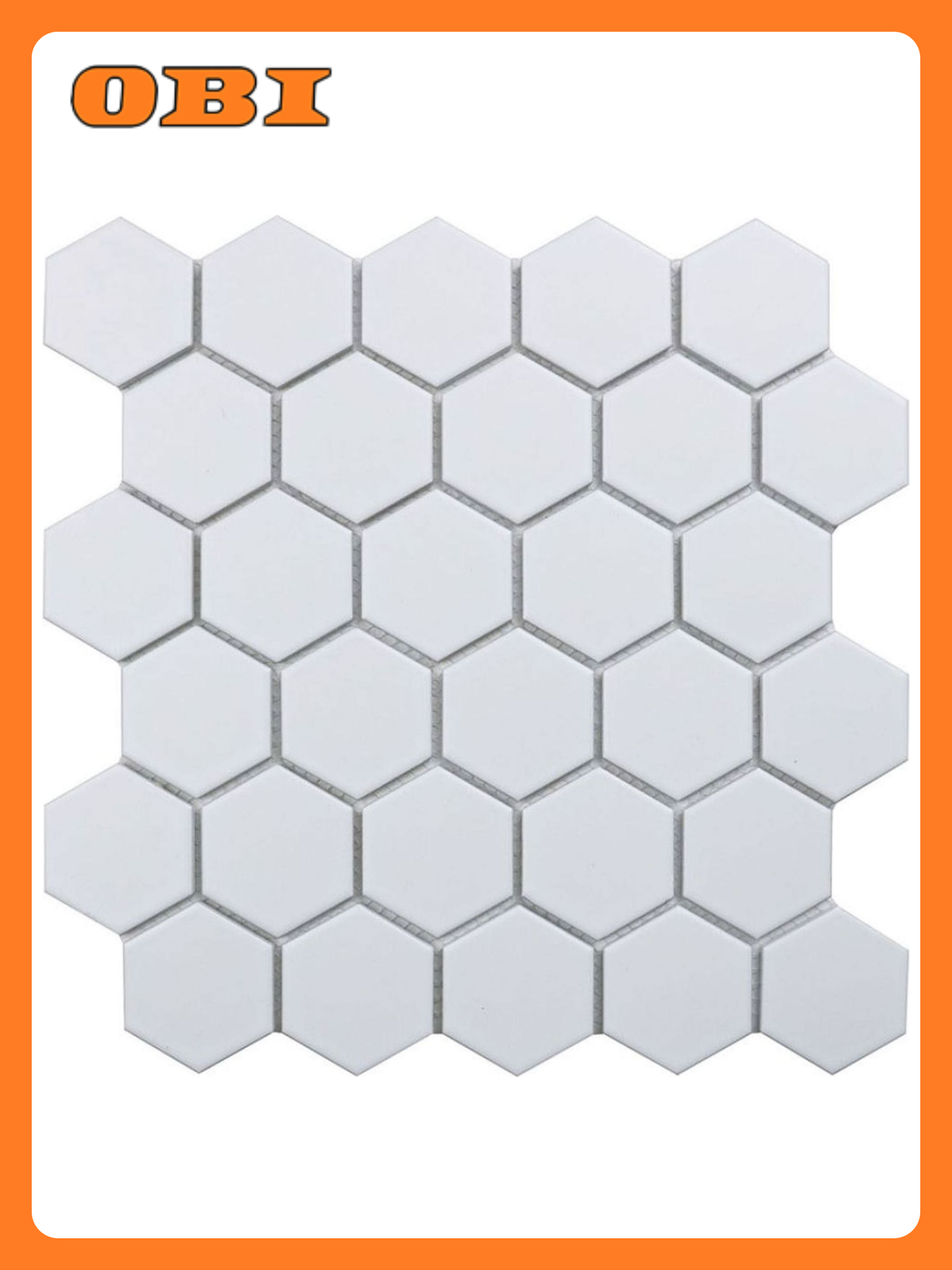 Керамическая мозаика StarMosaic Hexagon small белая 278х265 см 1шт