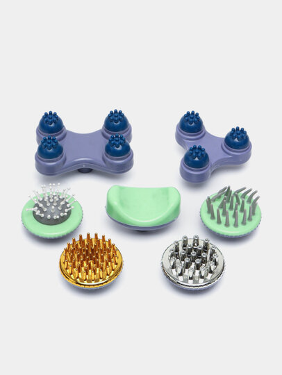 Массажер для тела Braun Energy King, вибрационный, 8 сменных насадок, 1,2 кг — фото 1