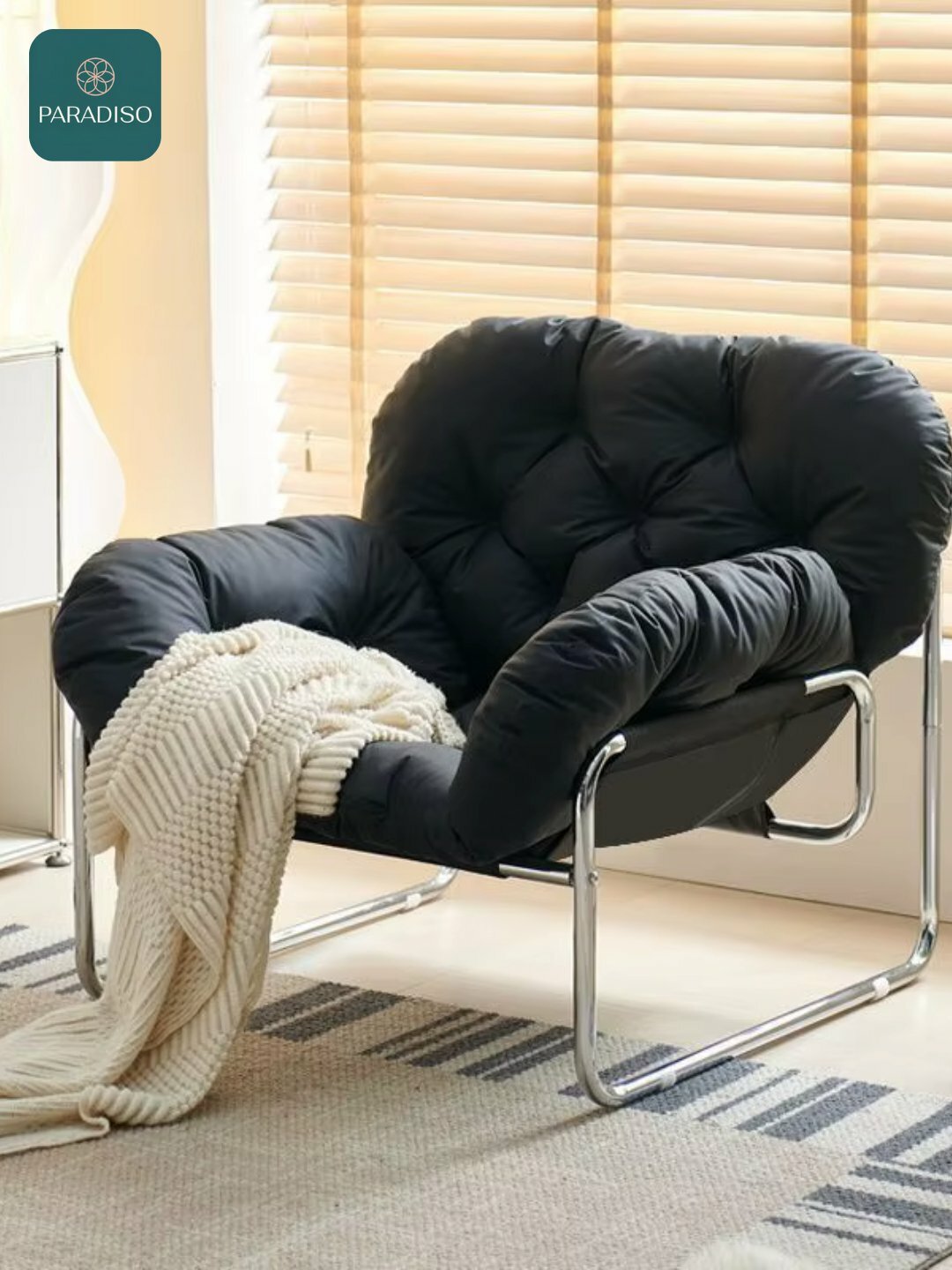 Большое мягкое relax lounge кресло – стул для отдыха с подушками и металлокаркасом