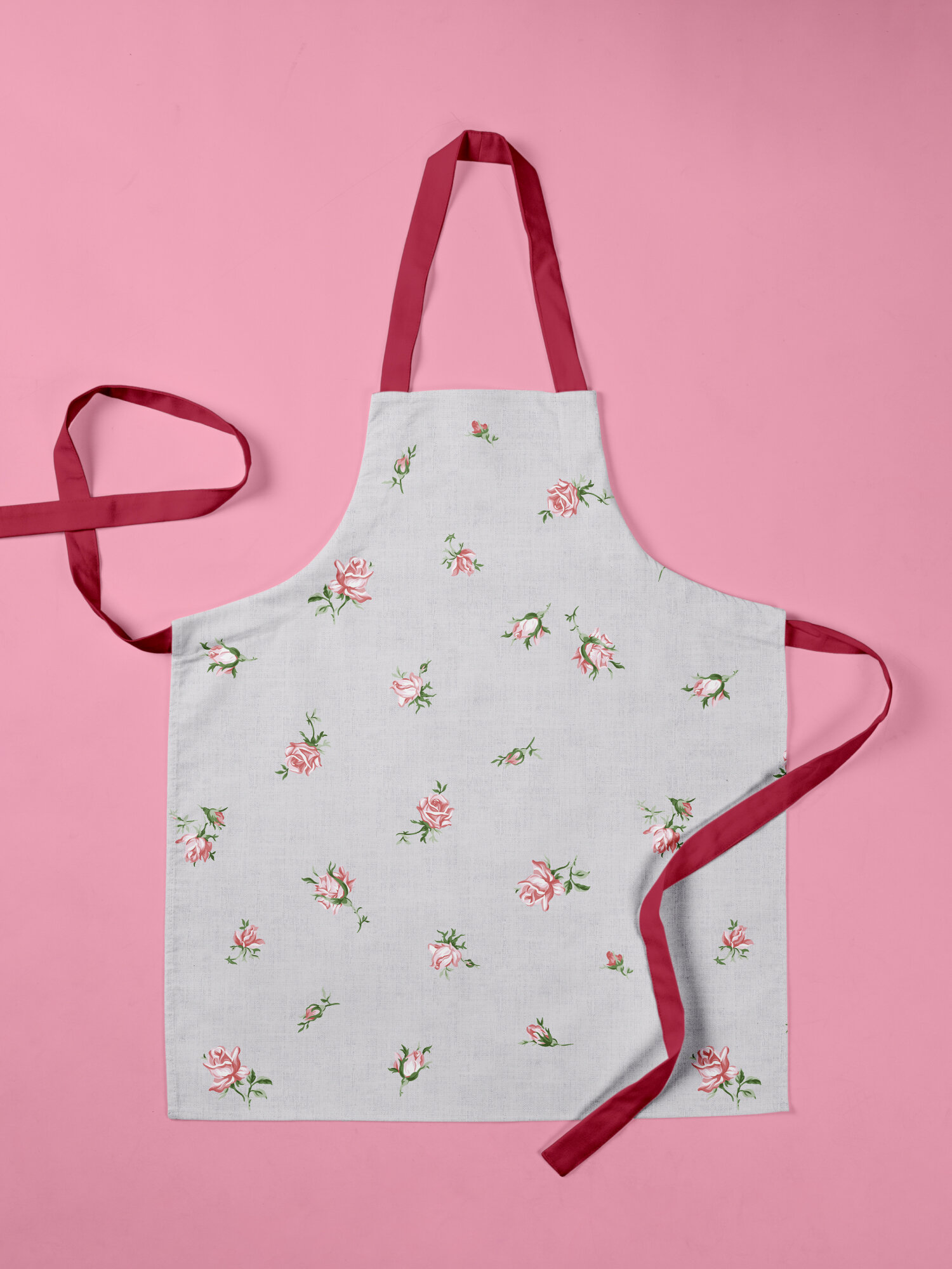 Фартук рогожка 60х70 "Mia Cara" Розы — фото 1