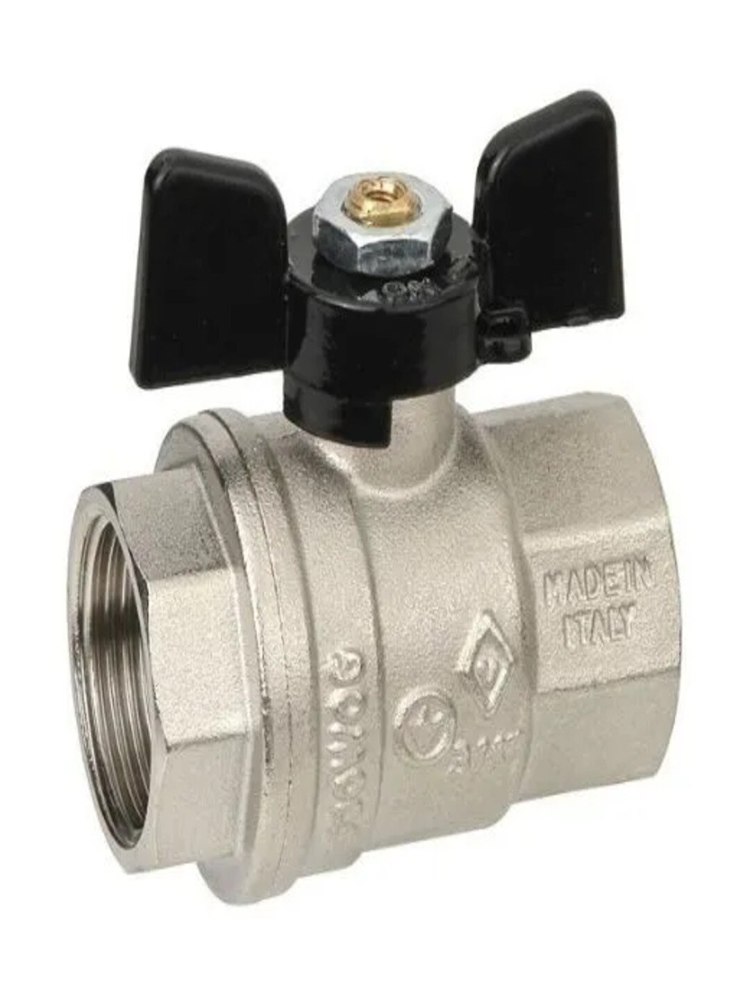 Кран шаровой ВР/ВР Bugatti 1/2" ручка-бабочка — фото 1