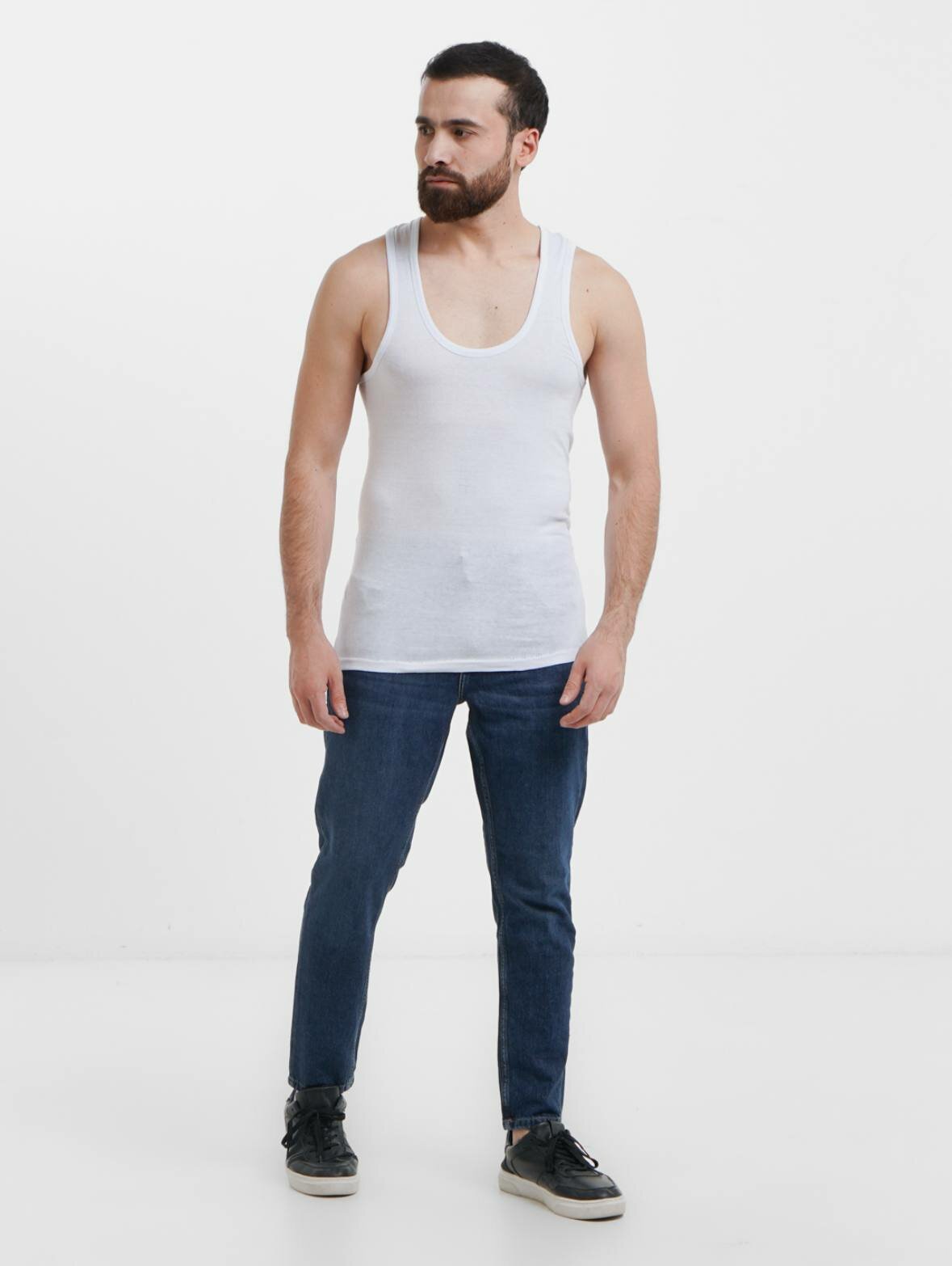 Майка, 2 шт., размер M, белая — фото 1