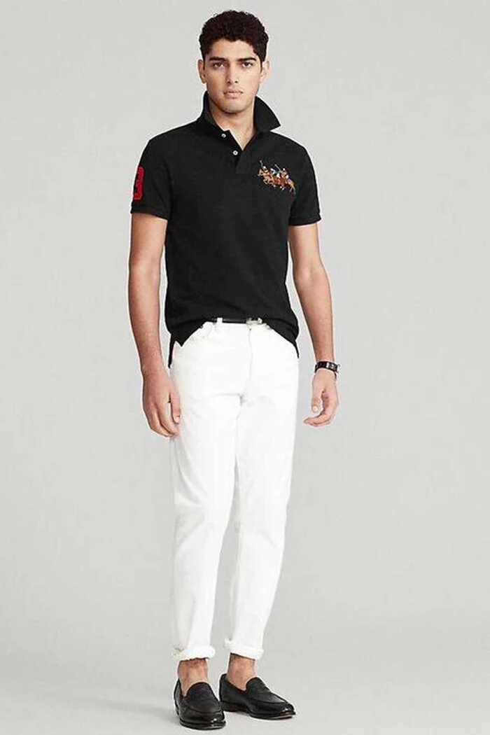 Поло Polo Ralph Lauren, размер XL, чёрный — фото 1