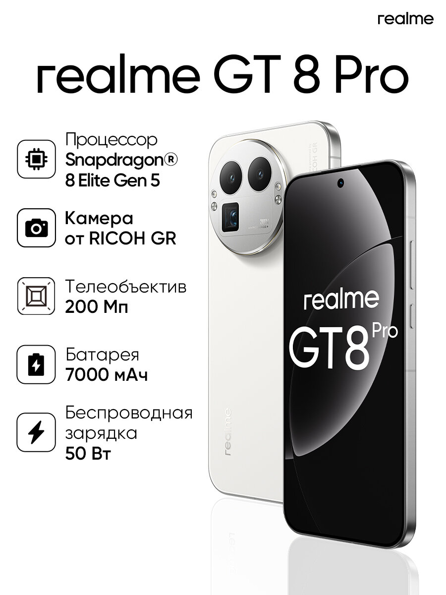 【Aldianto】Realme GT 8 Pro16GB/1TBホワイト OPPO realme GT8 Pro 16GB 1TB 白 RICOH GRコラボカメラ 6.79 AMOLED