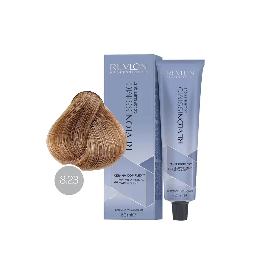 Краска Revlonissimo № 8.23 Светлый Блондин Переливающийся Золотистый — фото 1