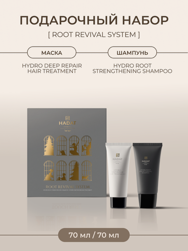 Изображение товара HADAT COSMETICS Подарочный набор для роста и укрепления волос, шампунь, бальзам