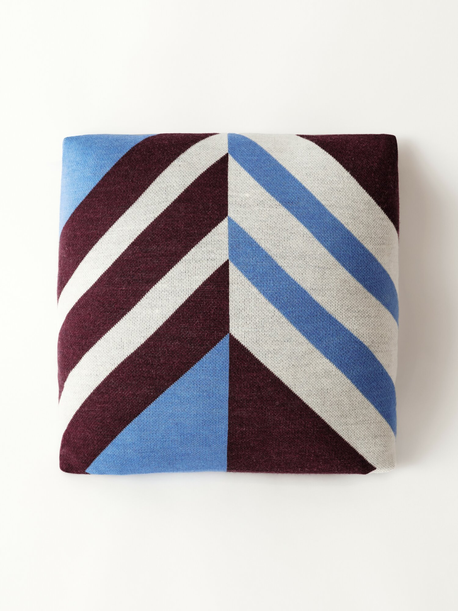 Подушка BRIGHT STUDIO 45x45, вязаная, шерсть и акрил, съемный чехол