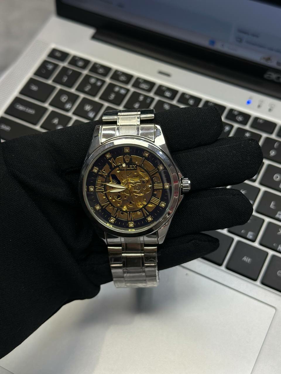 Наручные часы Rolex, серебристый — фото 1