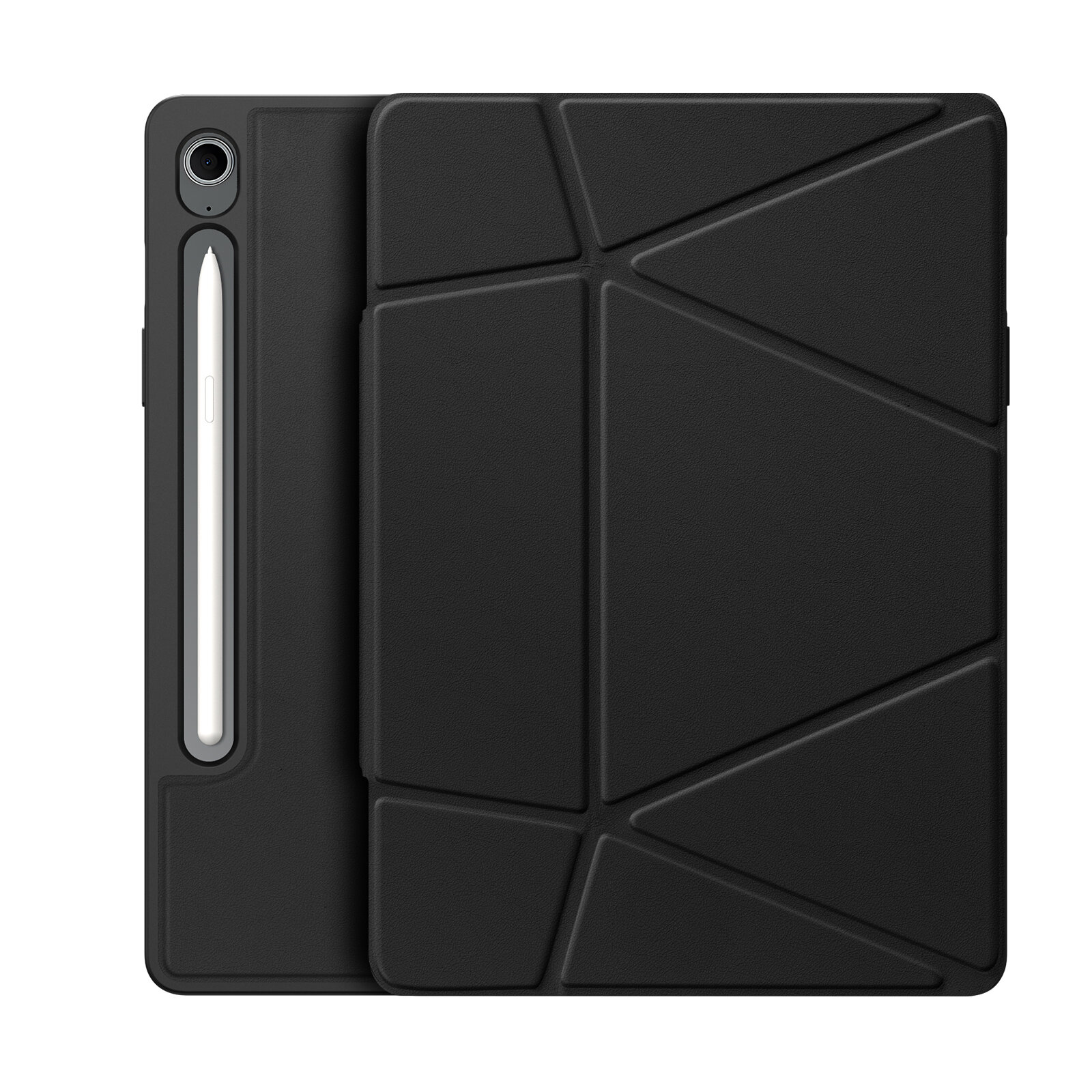 Складной чехол книжка от Dux Ducis для Samsung Tab S10 Lite, Tab S10 FE, Tab S9 и Tab S9 FE, серия Vers Series Case, с магнитным держателем Pencil и функцией автоматического перехода в спящий режим
