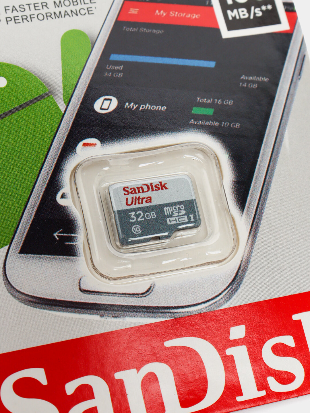 Флеш-карта SanDisk Ultra Micro SD 32 ГБ для видеорегистратора — фото 1