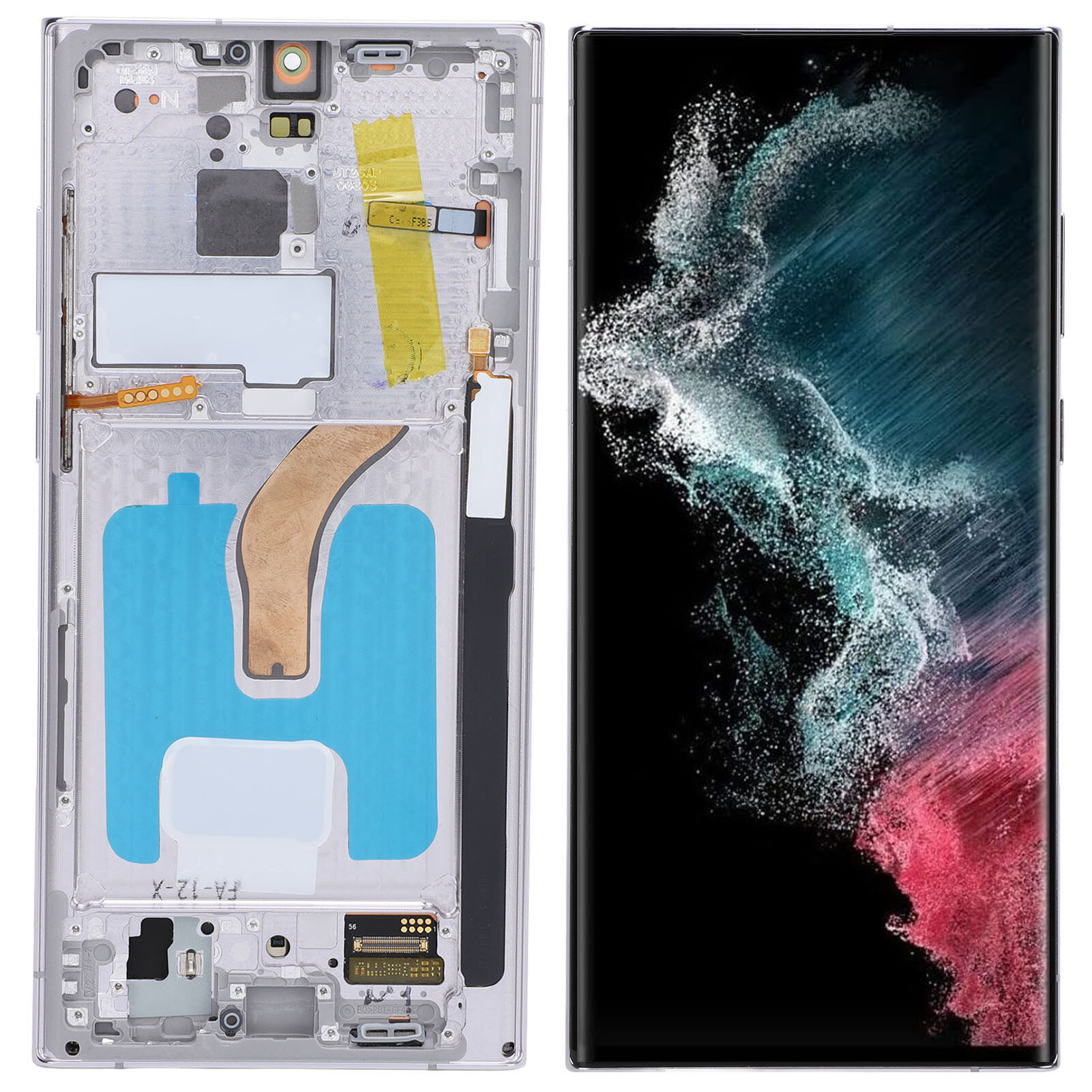 Экран с сенсором отпечатка для Galaxy S22 Ultra 5G SM‑S908U, 6.67 дюйма, AMOLED 3088x1440, инструмент для замены