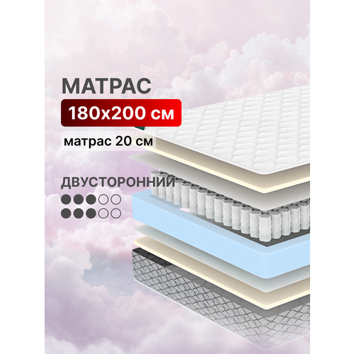 фото Матрас 180х200 независимые пружины, высота 20 см, тропический сон вектор