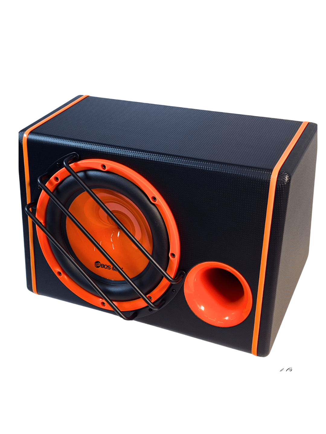 Активный Сабвуфер (10 дюйм) BOS MINI K100, усилитель ящик в комплекте, универсальный, для авто