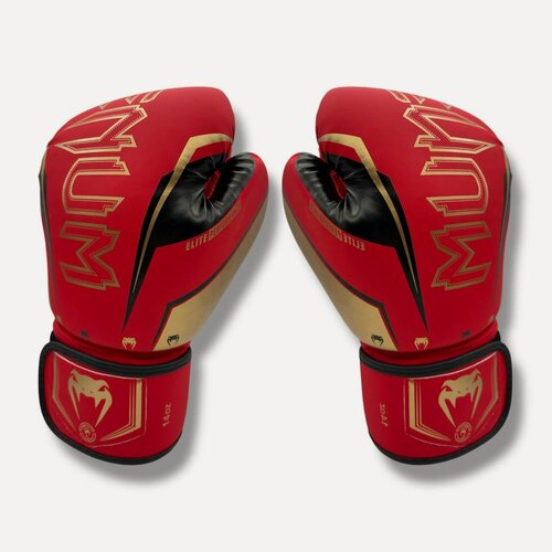 Изображение товара Боксерские перчатки Elite, 10oz, искусственная кожа, красные