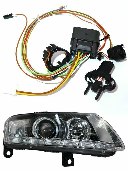 Правая для Audi A6 C6 2007-2012 Жгут проводов ксеноновых фар ECE