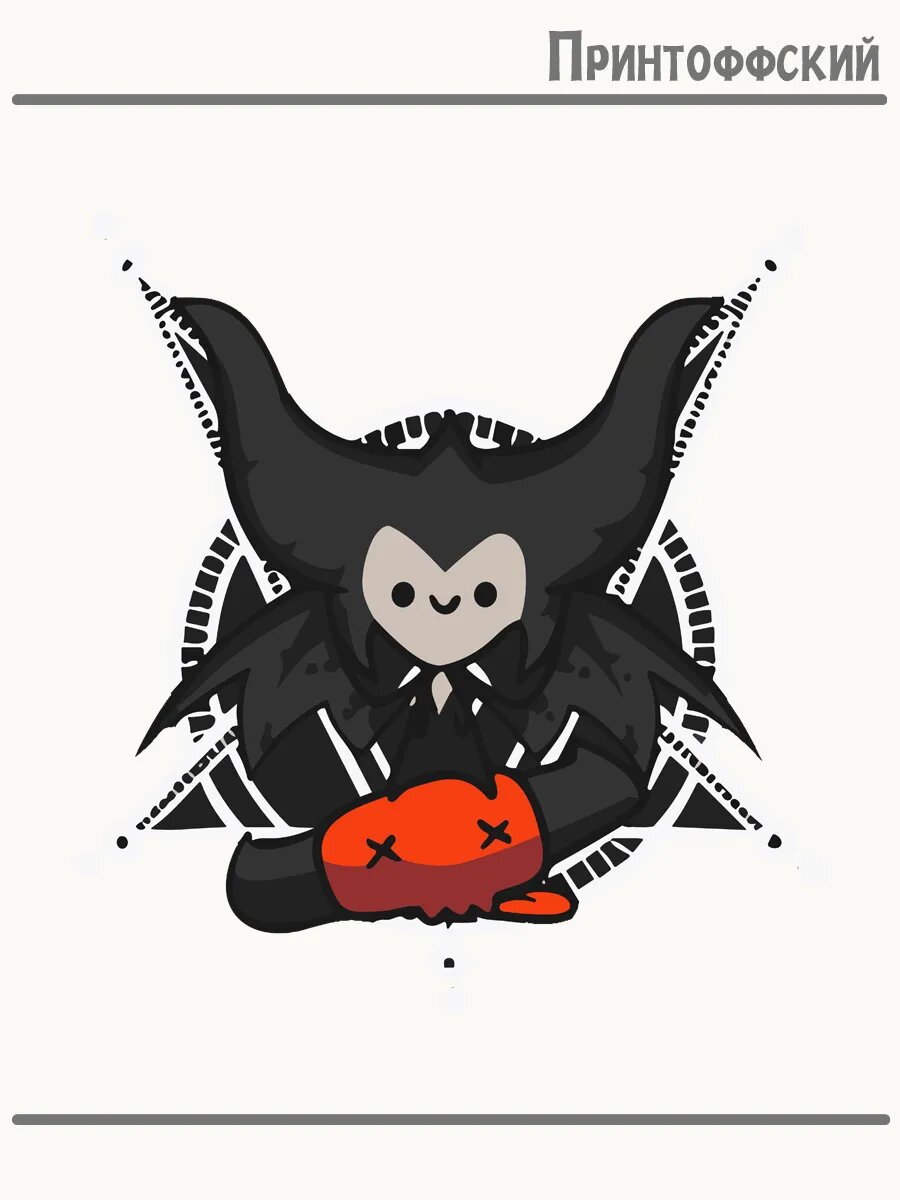 Термонаклейка для одежды и аксессуаров DTF-печать игры диабло diablo мини босс дьявол
