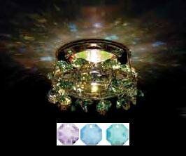 Точечный светильник FLOWER BED COLOR SWAROVSKI ELEMENTS хром (Antique Green, Medium Sapphire, Violet