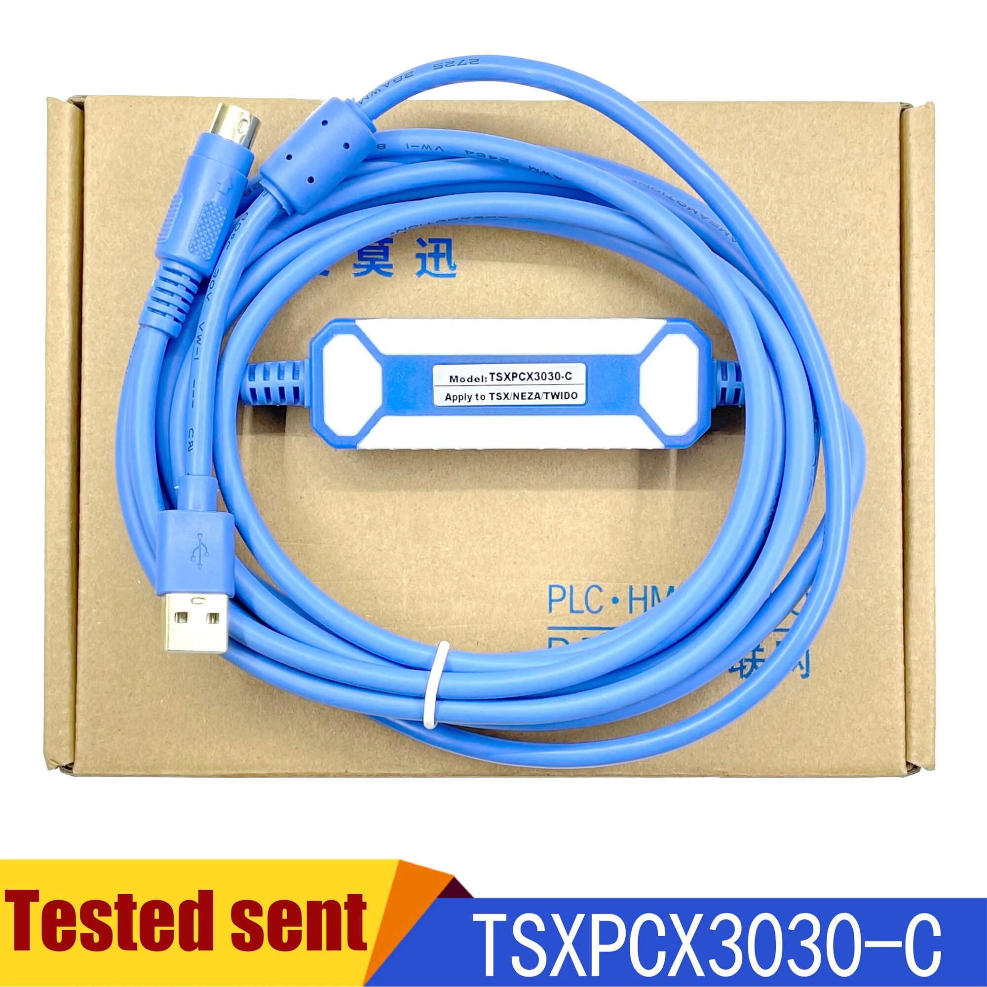 Кабель программирования PLC серии Twido, подходит для загрузки TSXPCX3030
