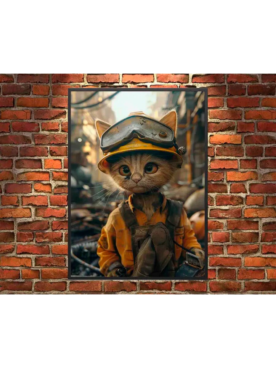 Яванский кот-строитель 4, Плакат 30x42см