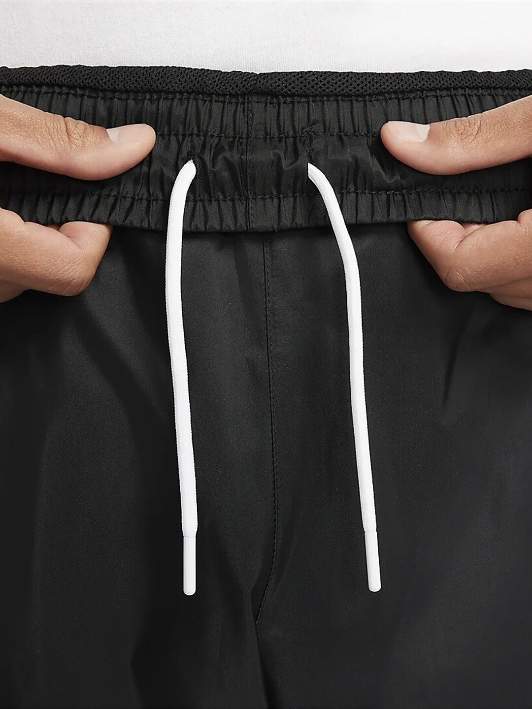 Брюки спортивные NIKE Windrunner, размер M, черный/белый — фото 1