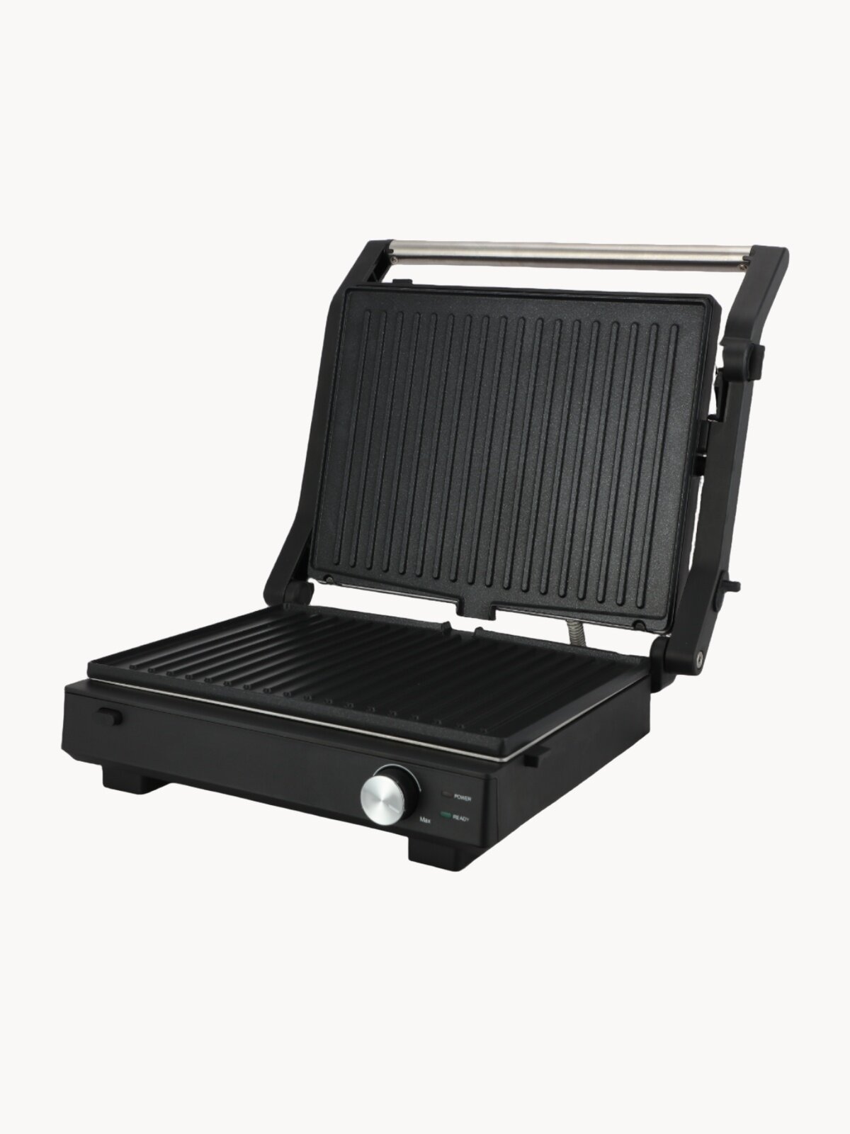 Электрический гриль с режимом барбекю, мощность 1800 Вт, черный