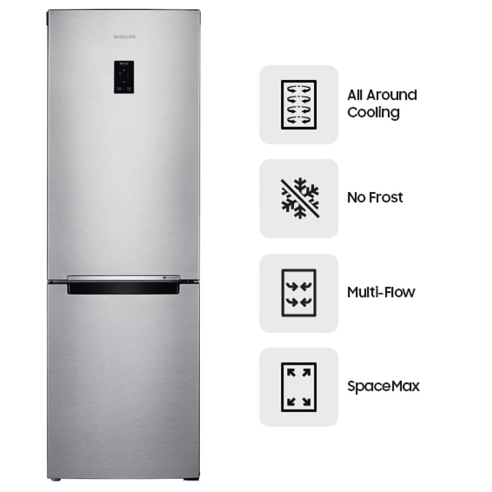 Холодильник Samsung RB33A32N0SWT, с морозильной камерой, No Frost, инверторный