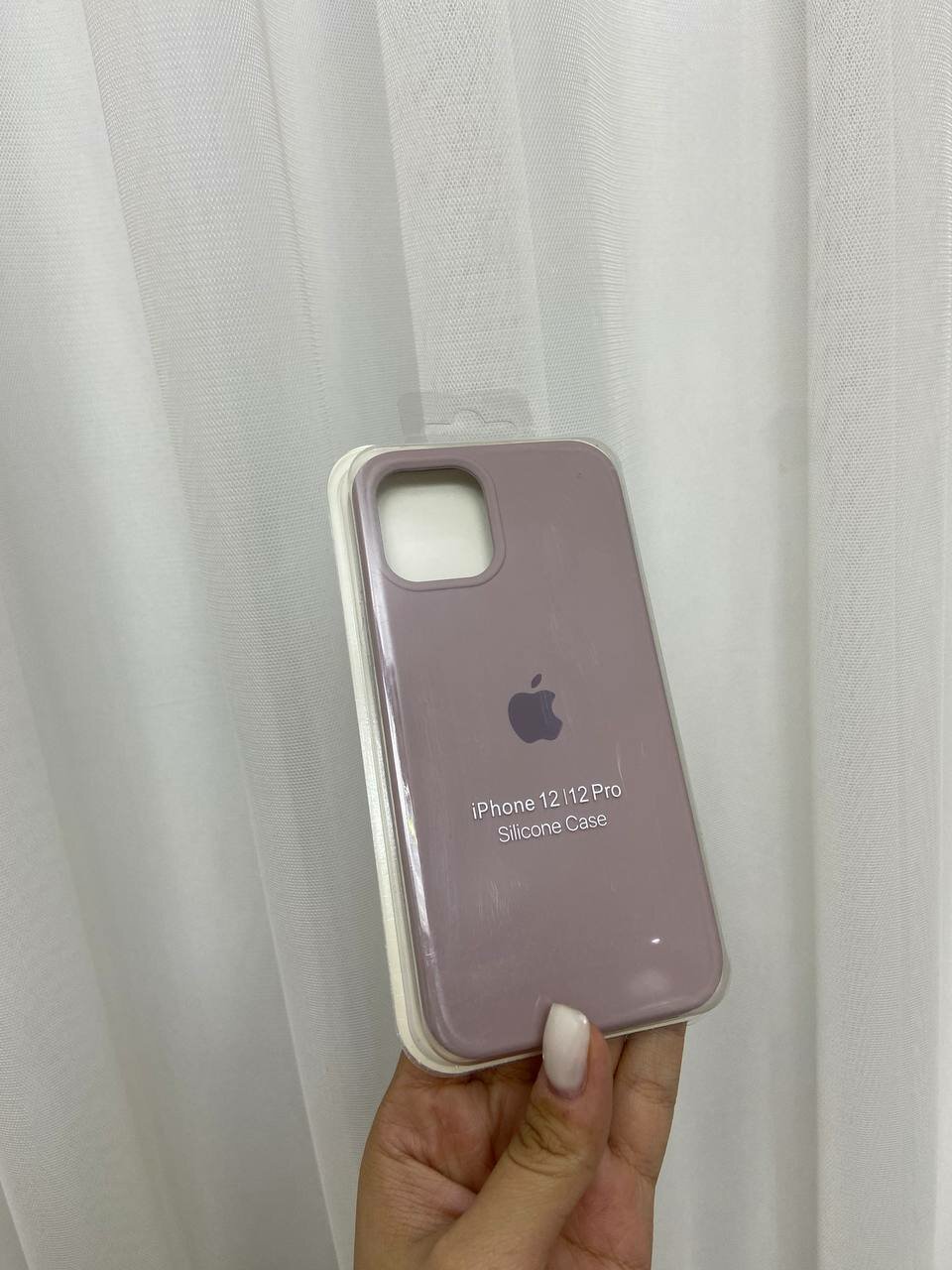 Чехол "Серый" для iPhone 12/12 Pro, силиконовый, противоударный