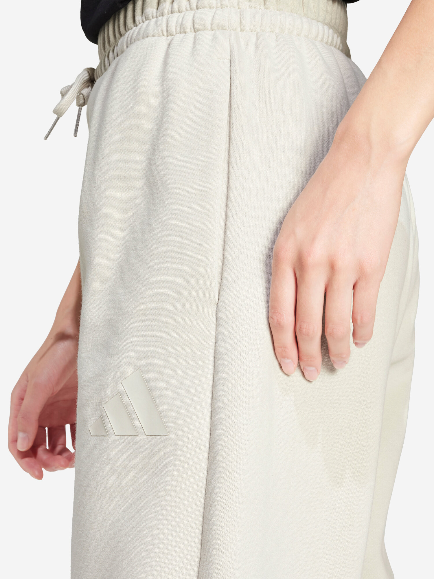 Брюки adidas, размер S, молочный — фото 1