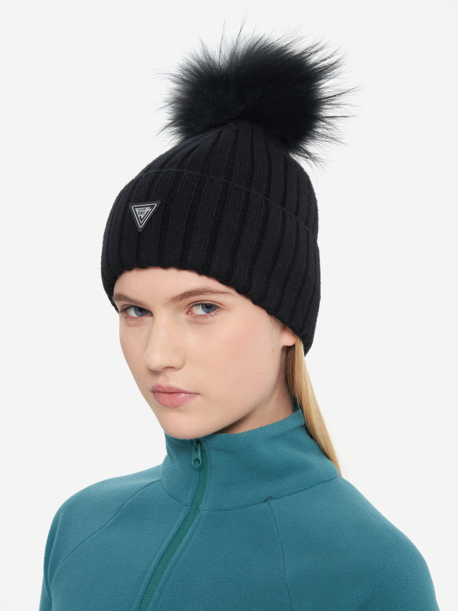 Шапка GLISSADE для женщин, размер one size, черный