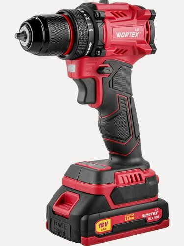 Изображение товара Дрель-шуруповерт аккумуляторная WORTEX LX BD 1815-1 Li (1333697)