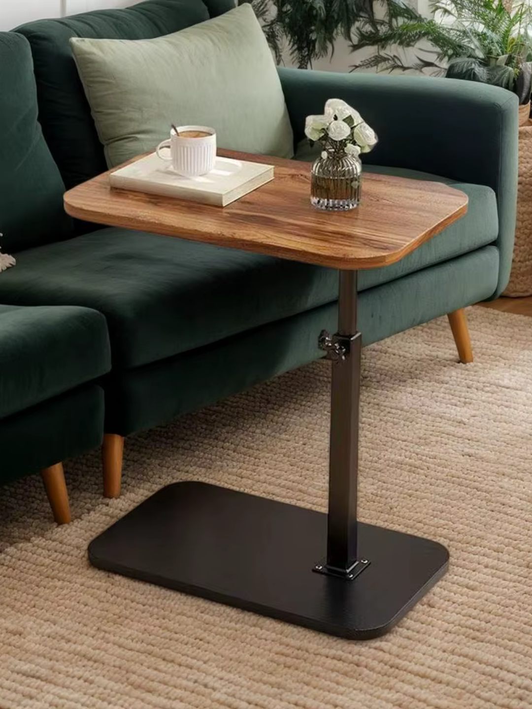 Регулируемый С-образный стол с вращением на 360°, компактный и многофункциональный дизайн