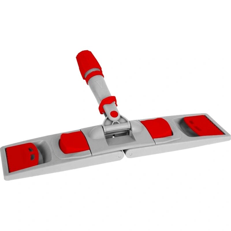 Держатель МОПа универс/зажимы пластик LuscanProf 40х11см серый/красный