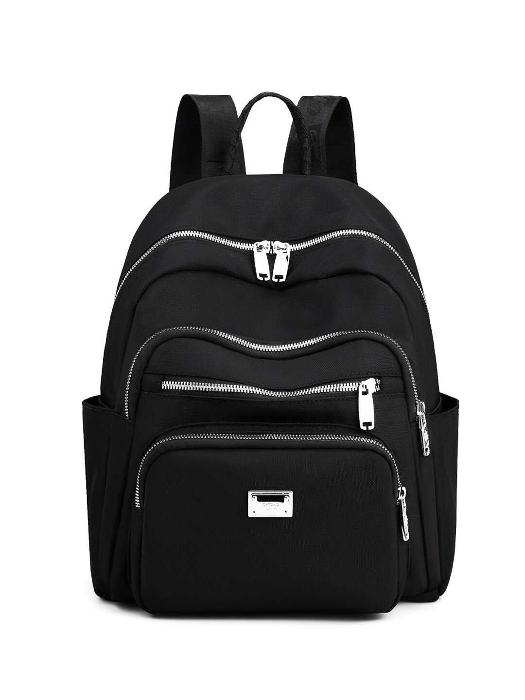 Сумка-рюкзак , фактура гладкая, черный — фото 1