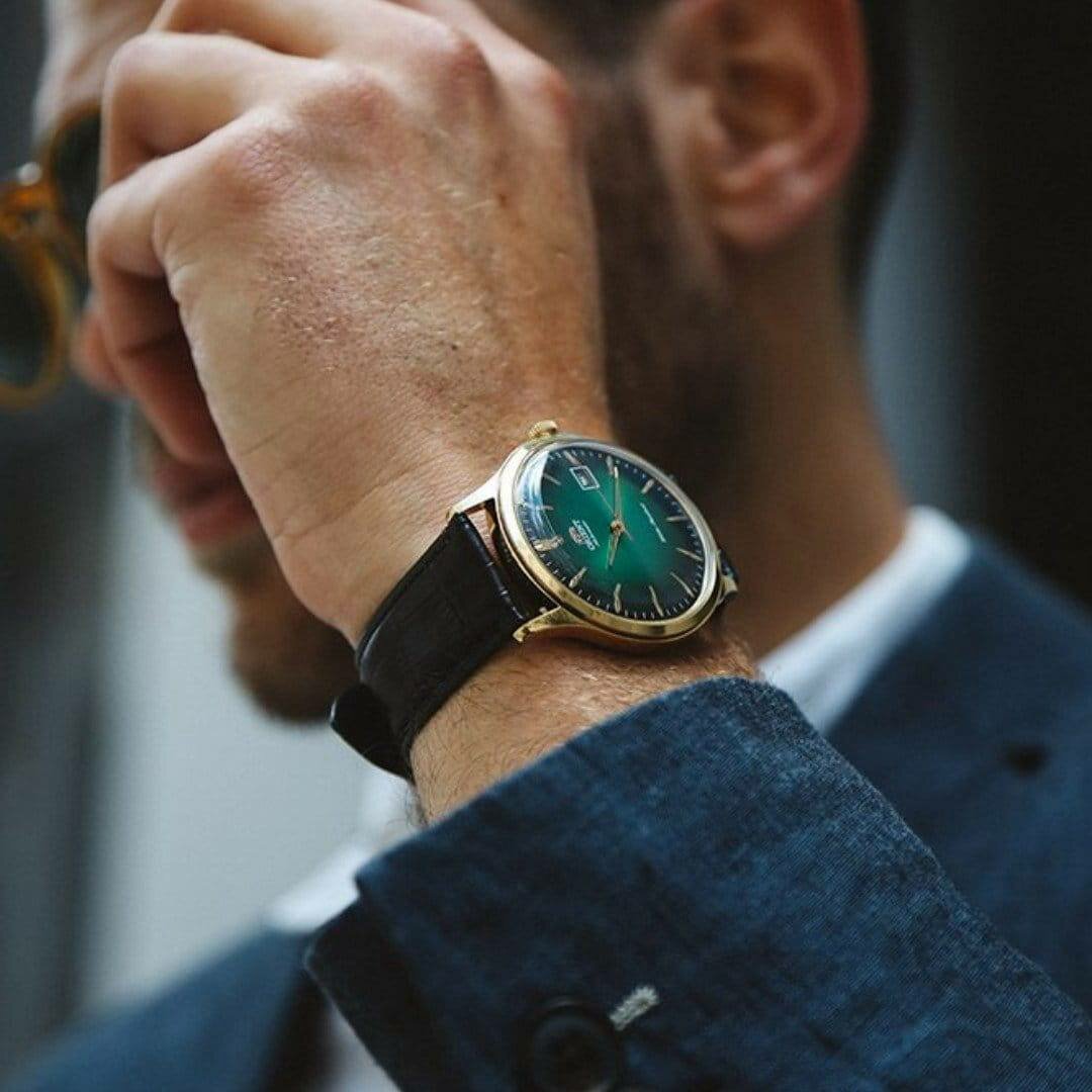 Наручные часы ORIENT, зеленый, — фото 1