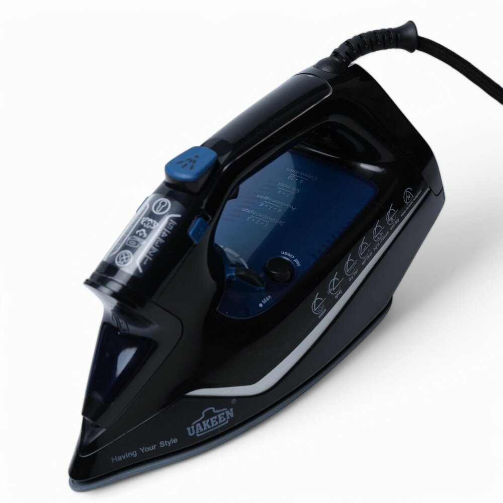 Утюг UAKEEN ZL-808, мощность 2800Вт, вертикальная подача пара, защита от накипи