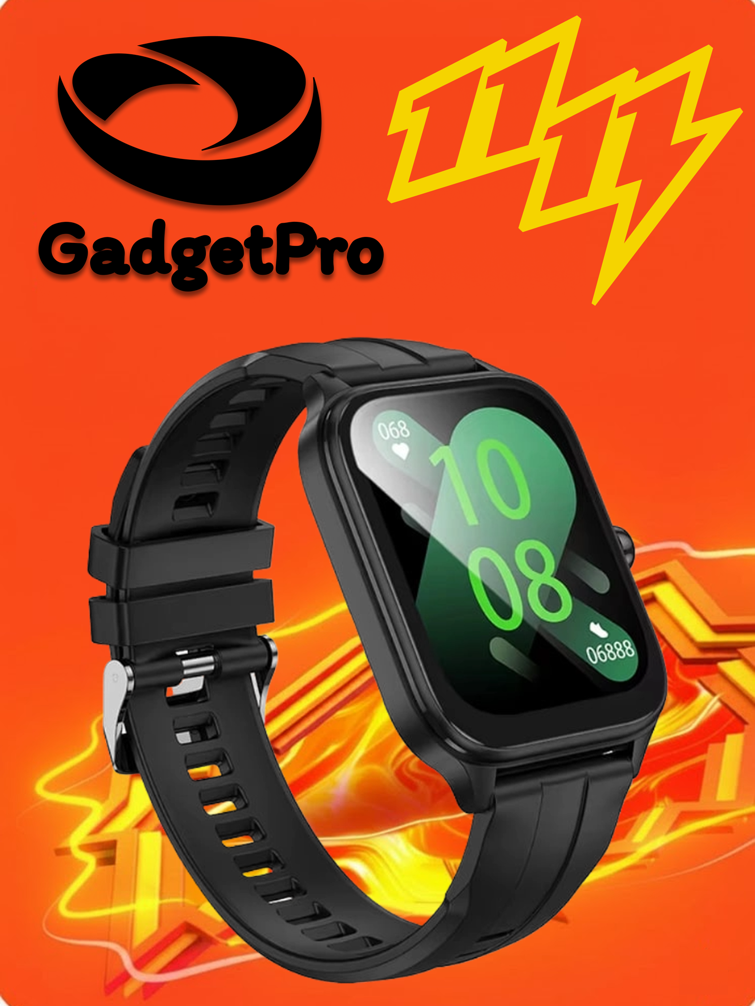 Смарт-часы Hoco Y27 1.95", TFT, IPX4, шагомер, звонки, уведомления, чёрный